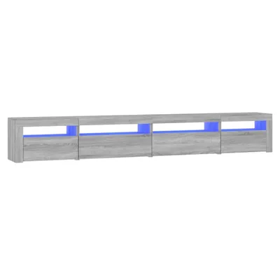 Produktbild von vidaXL TV-Schrank mit LED-Leuchten Grau Sonoma 270x35x40 cm