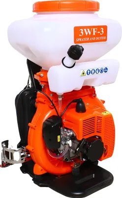 Obrázok produktu pre Postrekovač na plyn, dvojtaktný motor, objem 14 litrov, oranžová farba