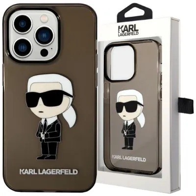 Produktbild von Karl Lagerfeld Klhcp14Xhniktck Iphone 14 Pro Max 6.7"" Czarny/Schwarzes Hardcase Ikonik Karl Lagerfeld