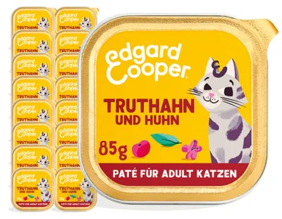 Produktbild von Edgard & Cooper Turkey and Chicken - Paté, Adult, Huhn, Türkei, 85 g, Getreidefrei
