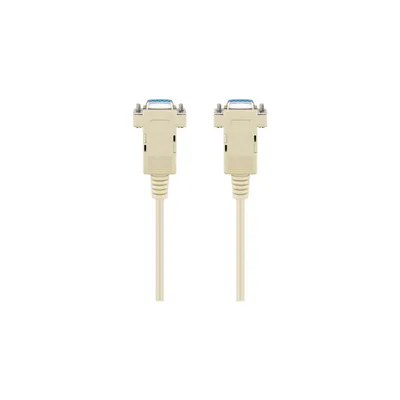 Produktbild von Goobay D-SUB 9 pin Anschlusskabel, Buchse/Buchse, seriell Nullmodem, D-SUB/RS-232 > D-SUB/RS-232