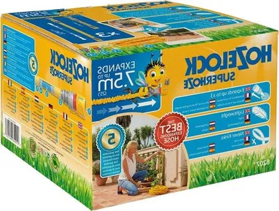 Produktbild von Flexibles 7,5m Gartenschlauch, wasserdicht, ideal für Gärtnern