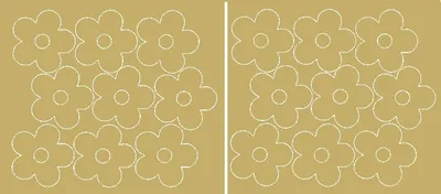 Produktbild von Wandaufkleber Fensterblumen 18 Stück mattgold