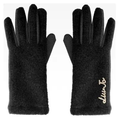 Produktbild von Jeanshandschuhe mit Anstecknadel in Schwarz, Einheitsgröße