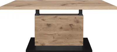 Produktbild von Couchtisch Höhenverstellbar Else 4 120x49x70 Holzwerkstoff Viking Oak