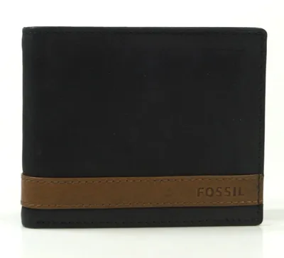 Produktbild von Fossil Geldbörse Quinn Bifold Schwarz ML3653-001 Herren Geldbeutel