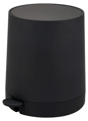 Produktbild von eluno Kosmetikeimer TESERO, Treteimer 4 Liter Fassungsvermögen aus Kunststoff in Schwarz