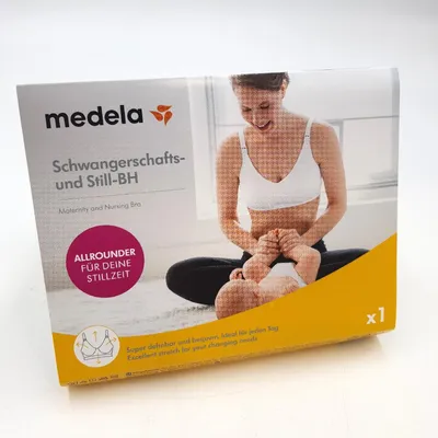 Produktbild von Medela Still BH Damen Unterwäsche Schwangerschafts BH Weiß Komfort Stillen Unterstützung