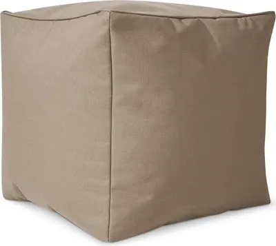 Produktbild von Green Bean® Sitzhocker "Cube" 40x40x40cm mit EPS Perlen Füllung - Fußhocker für Sitzsäcke - Taupe