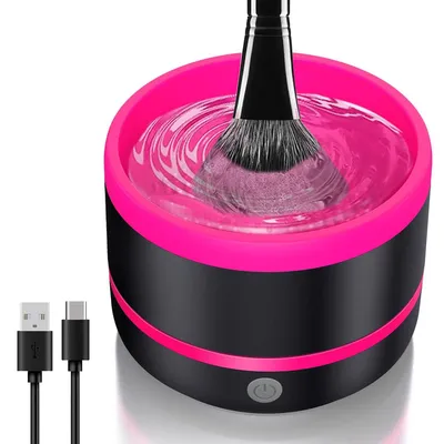 Produktbild von Elektrischer Makeup-Pinselreiniger mit USB-C, bionischer 3-Klingen-Strudeltechnologie, sanft & effizient, für alle Pinselarten