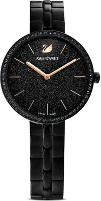 Immagine prodotto di Swarovski Cosmopolitan Uhr, Schweizer Produktion, Metallarmband, Schwarz, Schwarzes Finish COSMOPOLITAN MB BLK/BLK/PBK 5547646