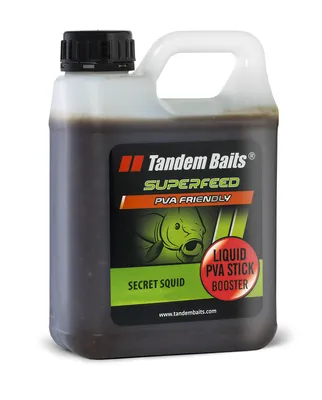 Produktbild von Tandem Baits SuperFeed Liquid PVA Stick Booster Secret Squid Karpfen, Karpfen Angeln ohne Mühe, Köder zum Große-Fische-Angeln, Karpfenzubehör für Profis & Hobby-Angler 1 ml