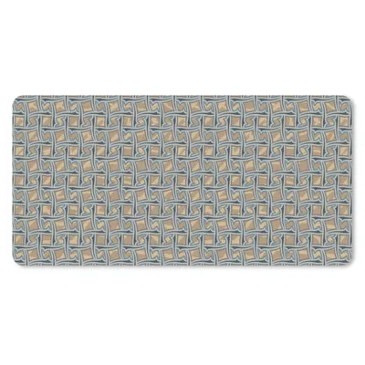 Produktbild von MuchoWow® Schreibtischunterlage Braun - Muster - Geometrie 80x40 cm - XXL Mauspad - Gaming Mauspad