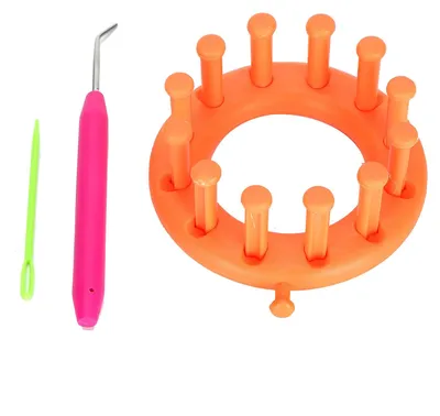 Rundes Strickbrett-Set für Kinder, tragbar, für Schals & Mützen