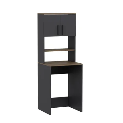 Produktbild von Homidea MIA Waschmaschinenschrank - Badezimmer Hochschrank -Überbauschrank für Waschmaschine und Wäschetrockner für Küche und Badezimmer 182.1 x 65 x 60 cm (Anthrazit/Eiche)
