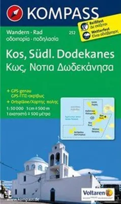 Produktbild von KOMPASS Wanderkarte 252 Kos - Südlicher Dodekanes 1:50.000