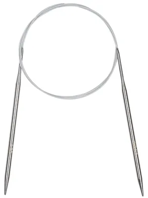 Immagine prodotto di Aghi circolari da 100 cm, 5,0 mm, in acciaio inossidabile, con cavo flessibile, ideali per coperte e progetti di grandi dimensioni