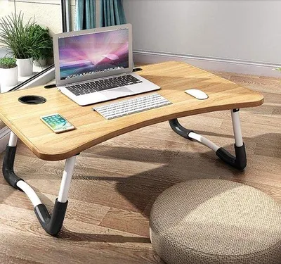 Obrázok produktu pre Nastaviteľný stojan na notebook, stolík, skladací, 60 x 40 cm, na posteľ a pohovku