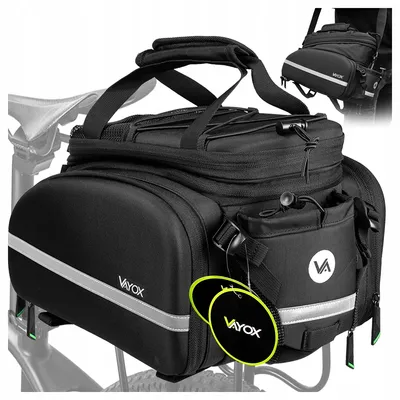 Immagine prodotto di Borsa da bicicletta per portapacchi, 35L, Vayox VA0346, nero