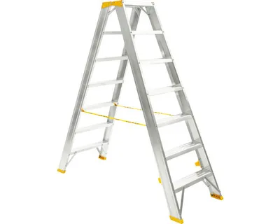 Obrázok produktu pre Hliníkové obojstranné schodíky Forte 2x7 do 150 kg