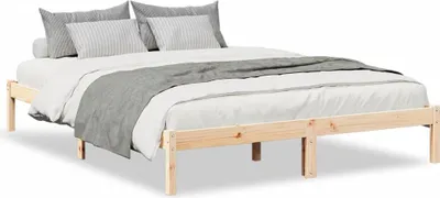 Produktbild von vidaXL Massivholzbett Extra Lang ohne Matratze 140x210 Kiefernholz