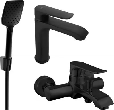 Produktbild von Mexen Pecos R62 Badewannenset, Schwarz - 72703R62-70
