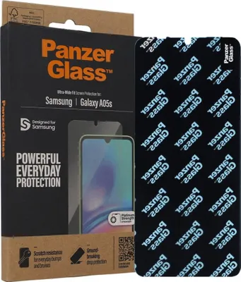 Obrázok produktu pre PanzerGlass ® Screen Protector Samsung Galaxy A05s | Ultra-Wide Fit, Samsung, Samsung - Galaxy A05s, Suché aplikovanie, Odolné proti poškriabaniu, Odolný proti nárazom, Priehľadná, 1 kusov