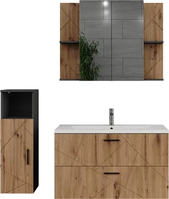 Obrázek produktu pro Koupelnová sestava nábytku Vicco Irma Antracit/Artisan 4 díly, Model 56330
