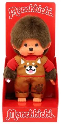 Image de Garçon avec salopette Shiba | 20 cm | Poupée Monchhichi | Fashion
