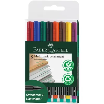 Obrázok produktu pre Faber-Castell 151309, Viacfarebný, 8 kusov
