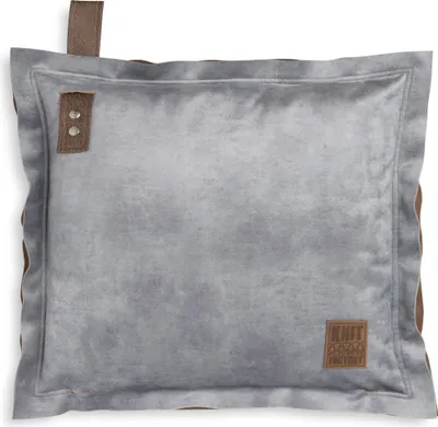Produktbild von Knit Factory Dax Kissen - Grau - 50x50 cm