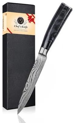 Produktbild von Küchenmesser - Kleines Universalmesser/Pettymesser - Scharfe Klinge - Edelstahlklinge - Edelstahlgriff - Für Obst und Gemüse