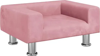 Produktbild von vidaXL Hundebett Rosa 50x40x26,5 cm Samt