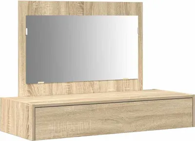 Produktbild von vidaXL Schminktisch mit Speicher Braun 100 x 40 x 70 cm Holzwerkstoff