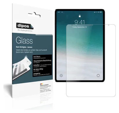 Zdjęcie produktu dla 2x folia ochronna do Apple iPad Pro 12,9 cala Wifi (2020) matowa - folia antywstrząsowa 9H dipos Glass szkło plastikowe