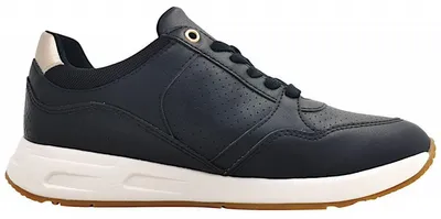 Productafbeelding van Geox Bulmy Damenschuhe Schnürschuhe Sportive sportlicher Schnürer Schwarz Freizeit