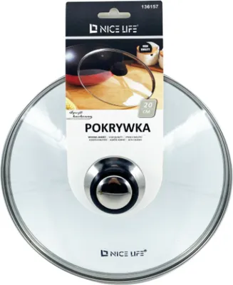 Zdjęcie produktu dla Szklana pokrywka do garnka szkło hartowane 20 cm