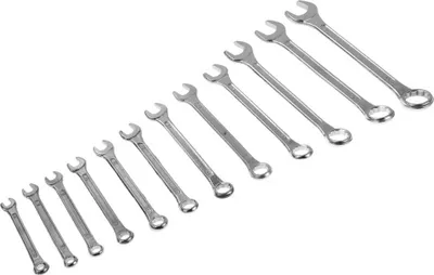 Produktbild von GEKO | Ringschlüssel Satz, 6-22mm, 12tlg, Gabelringschlüssel, Ring-Maulschlüssel Set, Werkzeughalter inklusive
