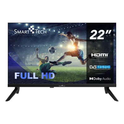 Produktbild von Smart Tech 22FN01V, 22 Zoll (55 cm), Full HD, kein Smart-Fernseher, 3xHDMI, 2xUSB