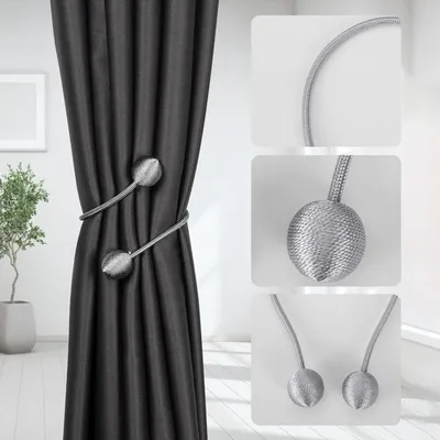 Produktbild von Vorhang Raffhalter, Nein Magnetische Vorhang Raffhalter, Arbitrary Twisted Deformation Gardinen Raffhalter Weben Vorhänge Halter Schnallen Vorhang Binder Gardinenhalter