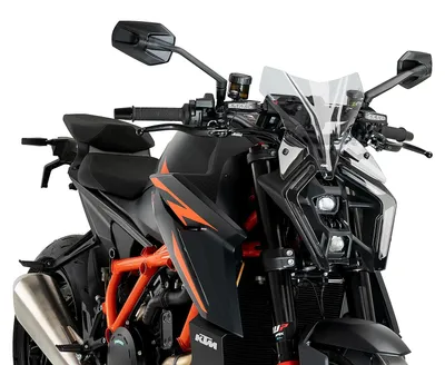 Imagen del producto de PUIG. Deflector transparente para motocicletas deportivas, homologado (ABE) para KTM