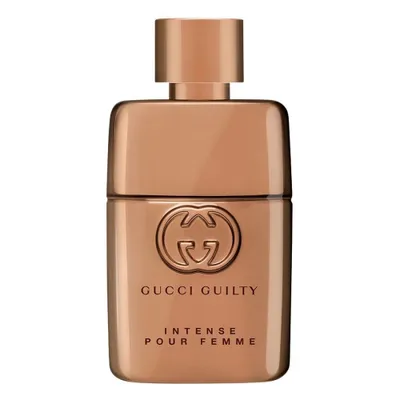 A bottle of Gucci Guilty Intense Pour Femme Eau de Parfum.