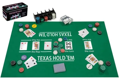 Immagine prodotto di Set da poker 200 fiches con tappetino e carte
