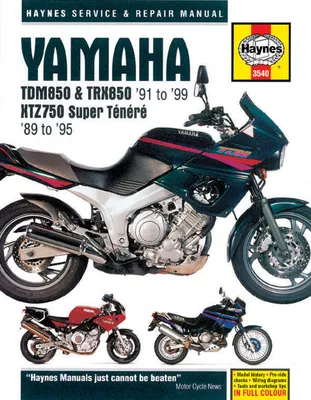 Produktbild von Yamaha TDM850, TRX850 & XTZ750 (89 - 99) Haynes Repair Manual