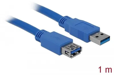 Produktbild von Delock Verlängerungskabel USB 3.0 Typ-A Stecker > USB 3.0 Typ-A Buchse 1 m blau