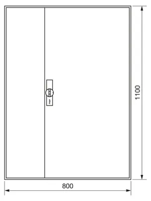 Produktbild von Hager Zählerschrank IP44 SKII 252PLE univers Z ZB33ES