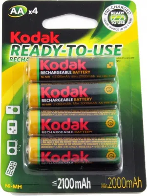 Zdjęcie produktu dla 4x Akumulatorki Ni-MH KODAK R06 R6 AA 2100mAh