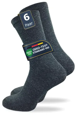 Imagen del producto de 6 pares de calcetines de bienestar para mujer, sin goma elástica