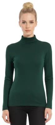 Productafbeelding van Damen (dames) - Rolkragenpullover - Lange mouwen - Stretch pullover - Top