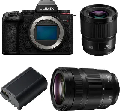 Produktbild von PANASONIC LUMIX S5 MARK II + 24-105 + 50mm f/1.8 + 2. Batterie